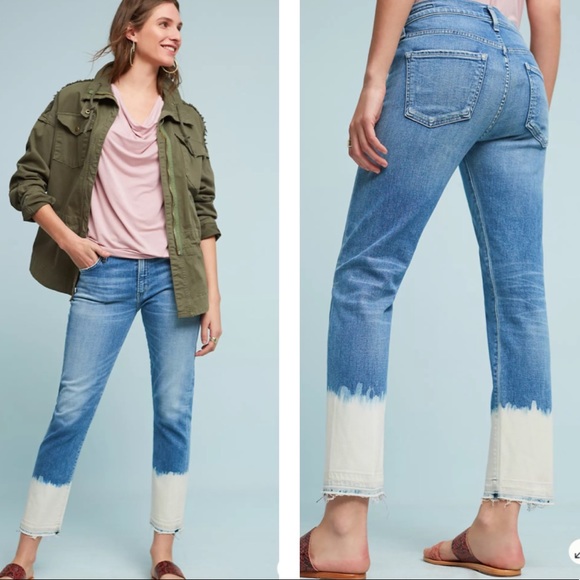 Citizens Of Humanity Denim - CITIZENS OF HUMANITY Agnes Mid Rise Crop Bleach